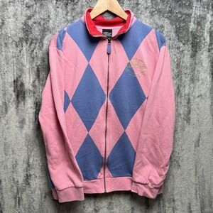 Studio Ghibli Howls Moving Castle Full Zip Sweater Pink Blue Womens Size Medium
